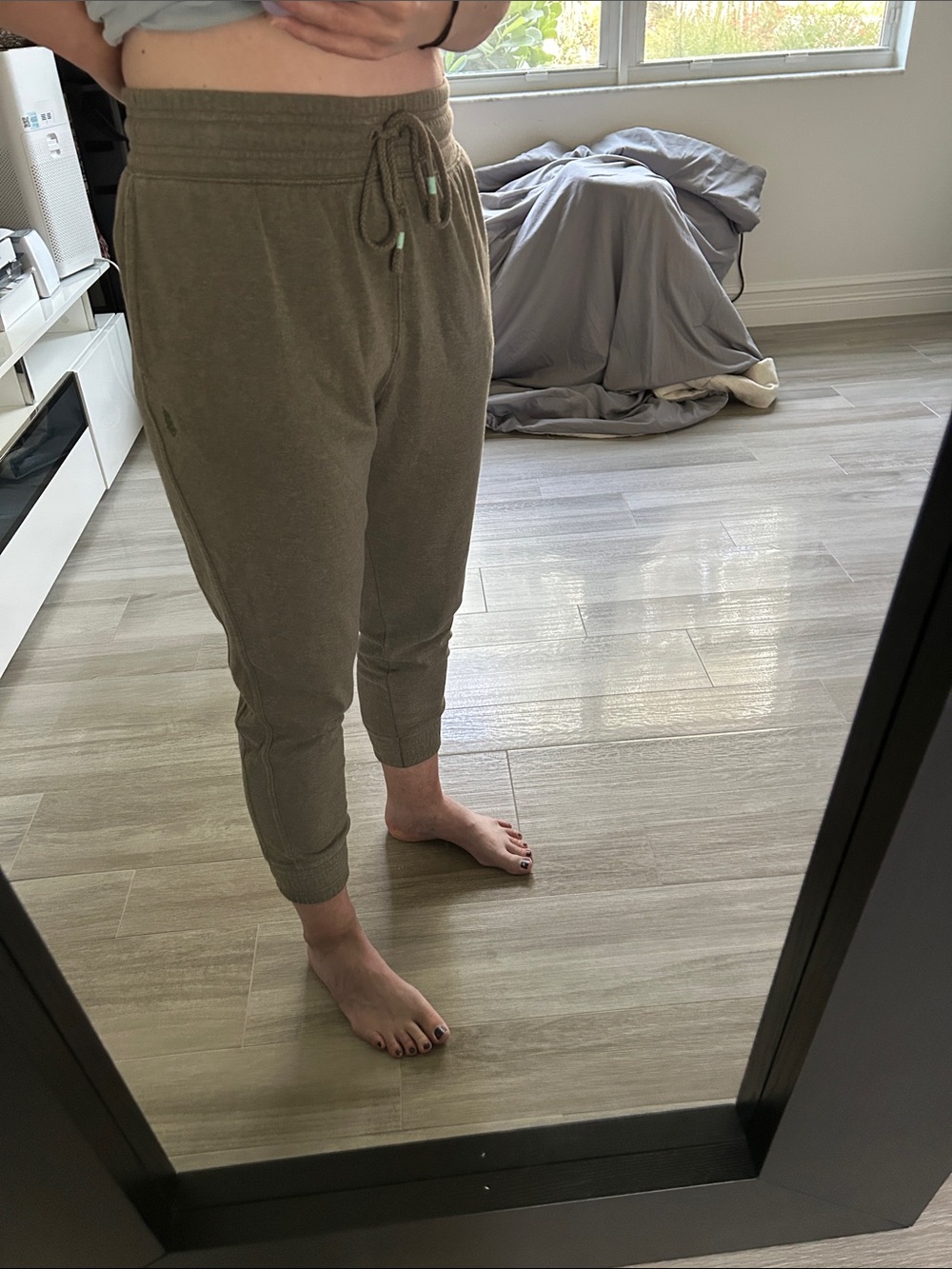 FP Movement High Waist Olive Green Track Joggers